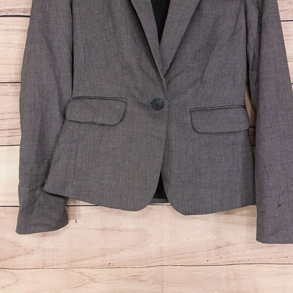 BANANA REPUBLIC GREY SUIT JACKET BLAZER SPORT COAT WOMENS SIZE 0 - Picture 3 of 7